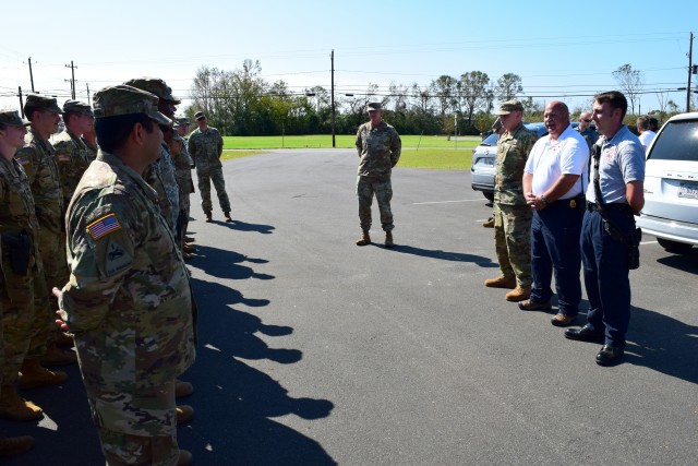 Ga. Army National Guard Soldier assists fire department during hurricane relief operations