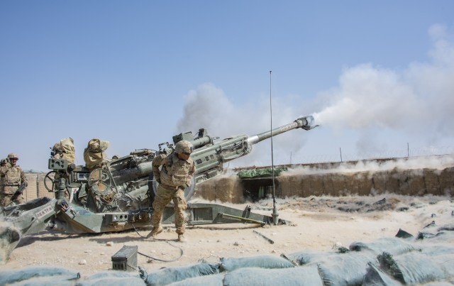 Dropping steel rain, artillerymen deter enemy rockets in Afghanistan