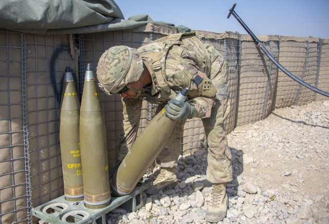 Dropping steel rain, artillerymen deter enemy rockets in Afghanistan