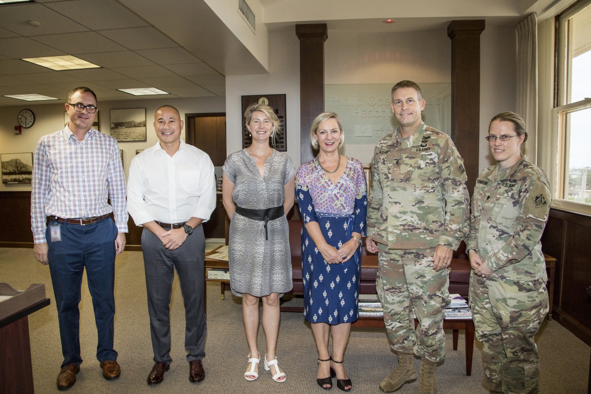 Pacific Ocean Division engages with Australian Ambassador and Deputy