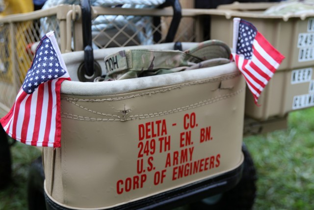 The 249th Engineering Battalion competes in the International Lineman's Rodeo