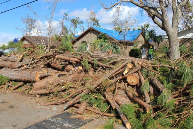 Operation Blue Roof allows local Panama City resident to move forward with repairs in his home after Hurricane Michael