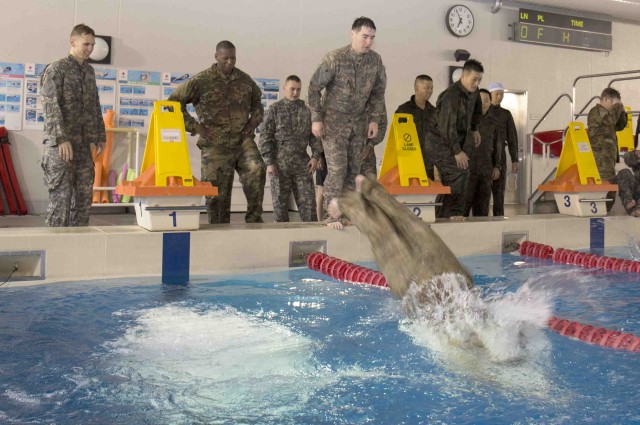 U.S. Soldiers, JGSDF members enhance aquatic confidence with water survival training