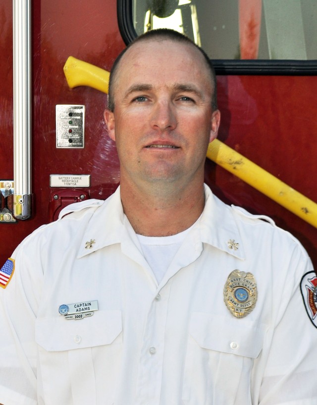 Blue Grass Army Depot Assistant Fire Chief Elmo Adams