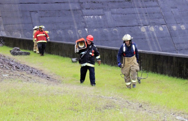 Army Corps, local first responders simulate operations at East Sidney Lake Dam