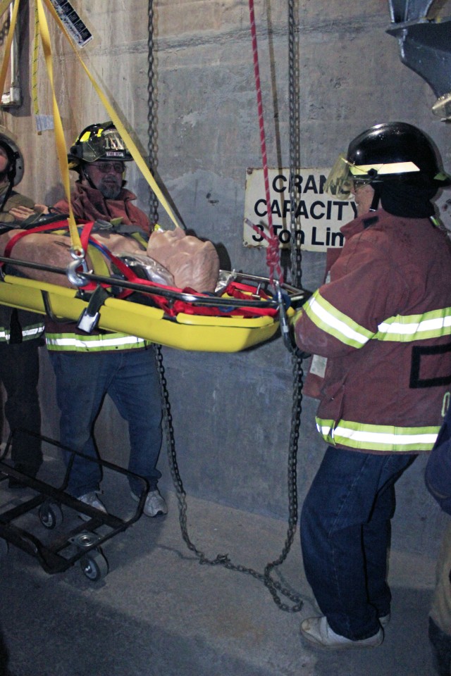 Army Corps, local first responders simulate rescue operations East Sidney Lake Dam