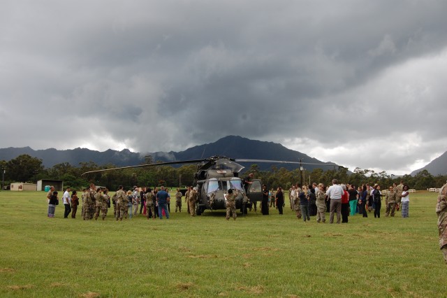 USAHC-SB Soldiers and Civilians Conduct MEDEVAC Training