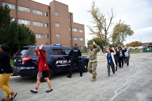 Army Reserve Chicago-based command partner with local police for Active Shooter exercise