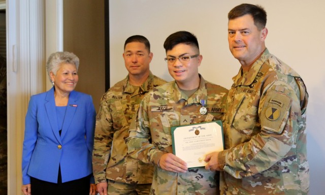 Ghost Brigade Soldier is recognized for dedication to community
