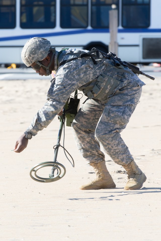 Engineers take charge in finding mines in exercise