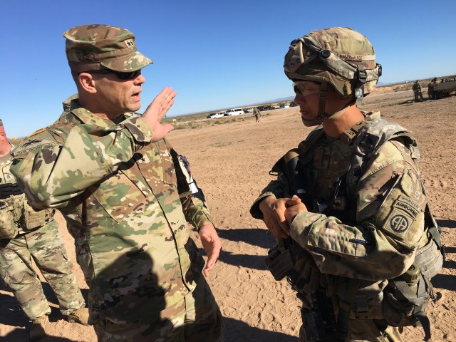 ATEC commander visits troops at Network Integration Evaluation 18.2