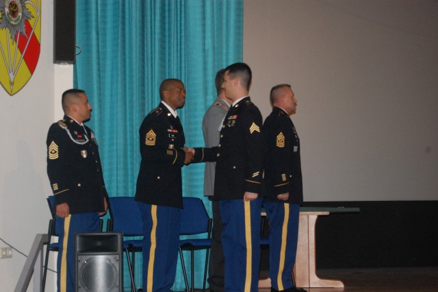 PHCE, USAMMCE and Bundeswehr welcome new NCOs at joint induction ceremony