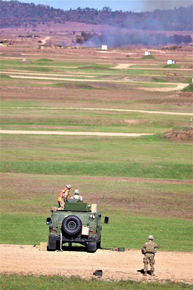 Soldiers complete range training with M2 at Fort McCoy