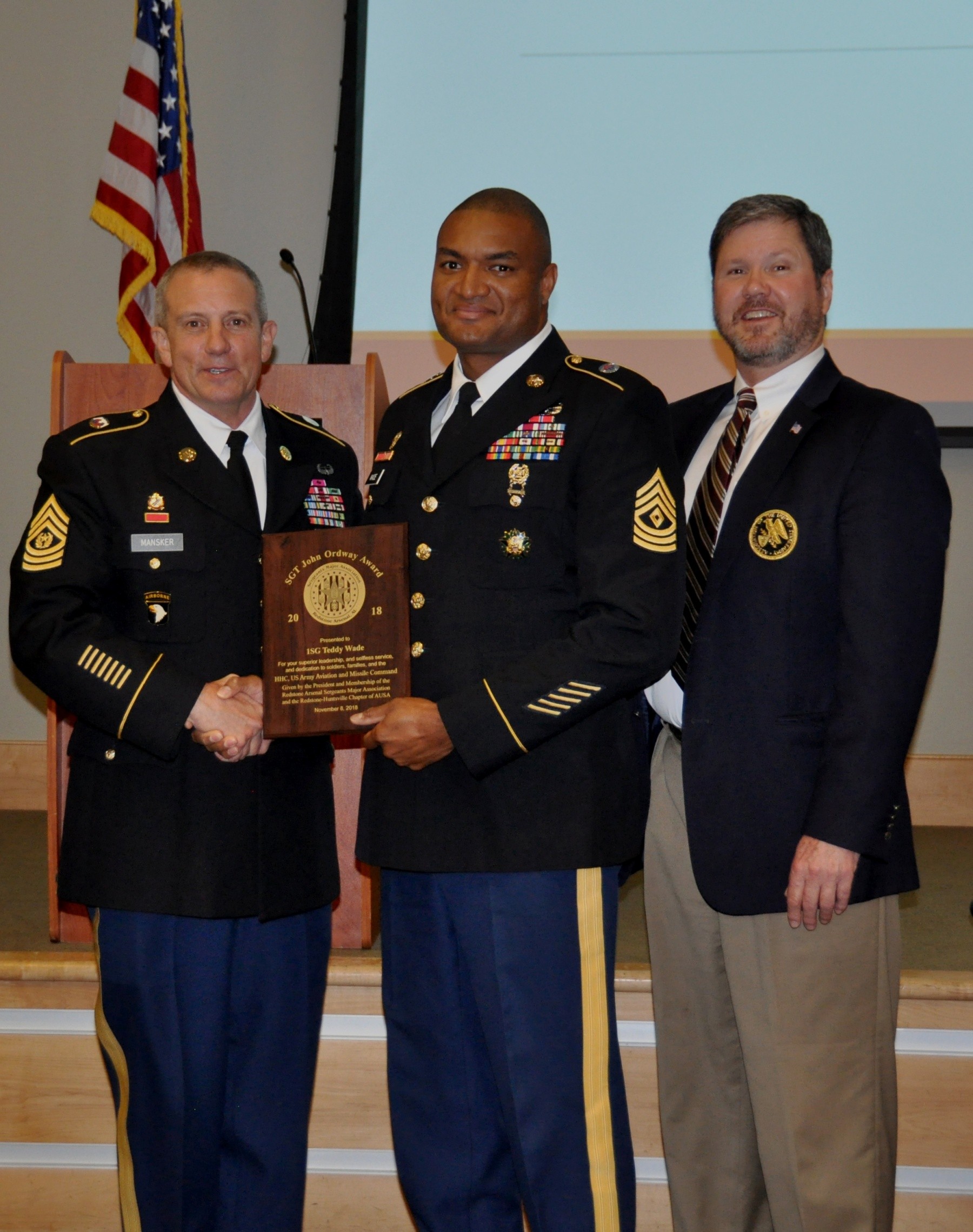 First sergeants honored with historical award | Article | The United ...