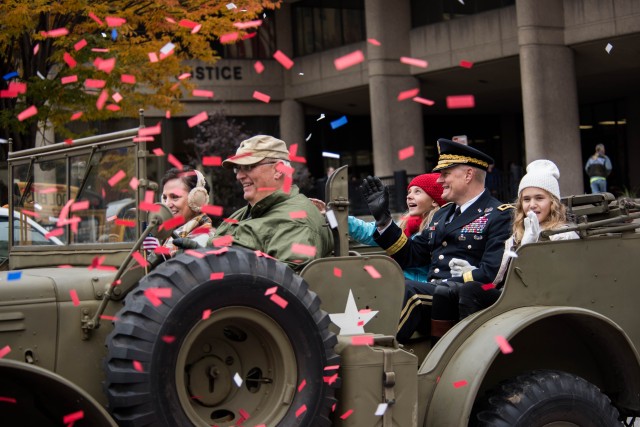 Fort Knox, surrounding communities celebrate a centennial Veterans Day with parades