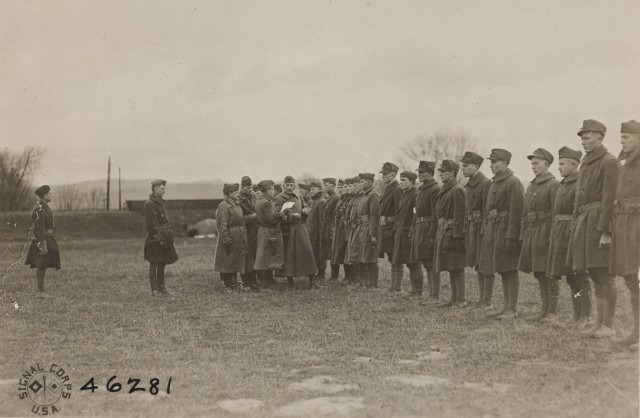 New York troops march into Germany to meet former foes as Army of Occupation