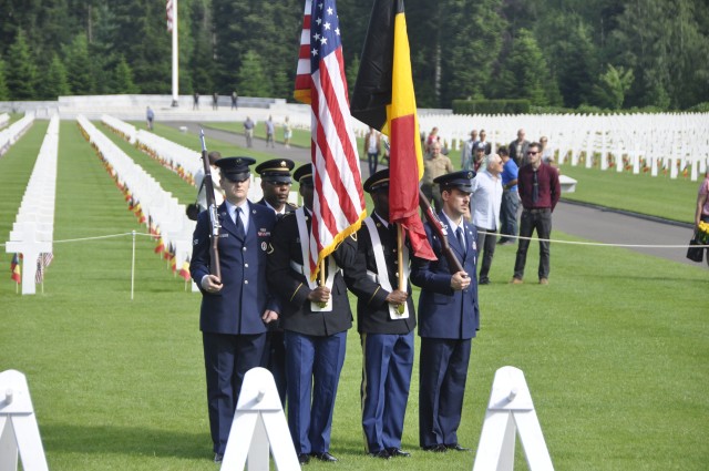 Benelux Color Guard at Memorial Day