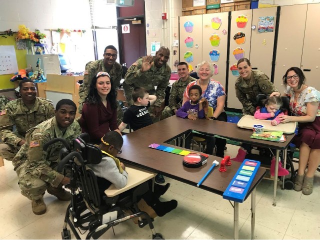 20th color guard celebrates Veterans Day with John Archer students