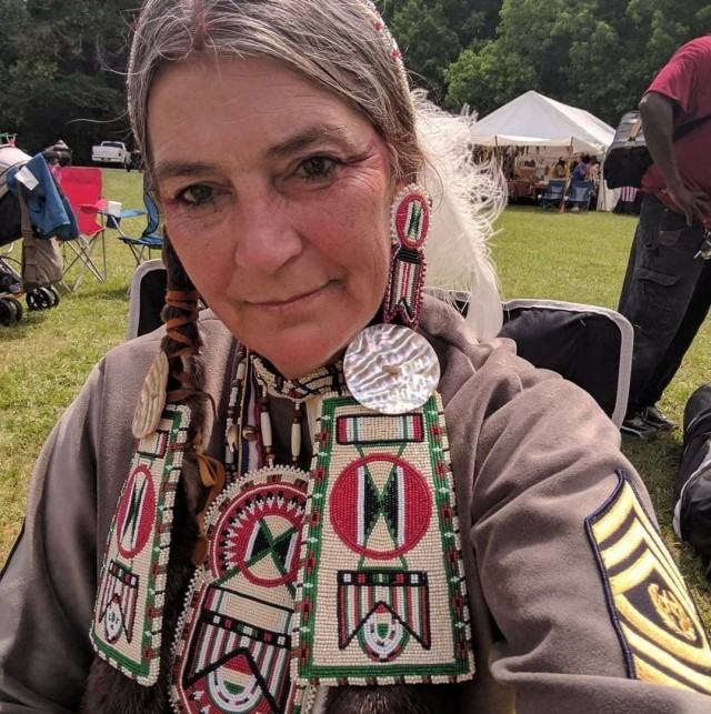 Julia Kelly in native attire