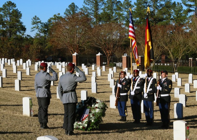 German WWII Soldiers buried on Ft. Bragg memorial Ceremony