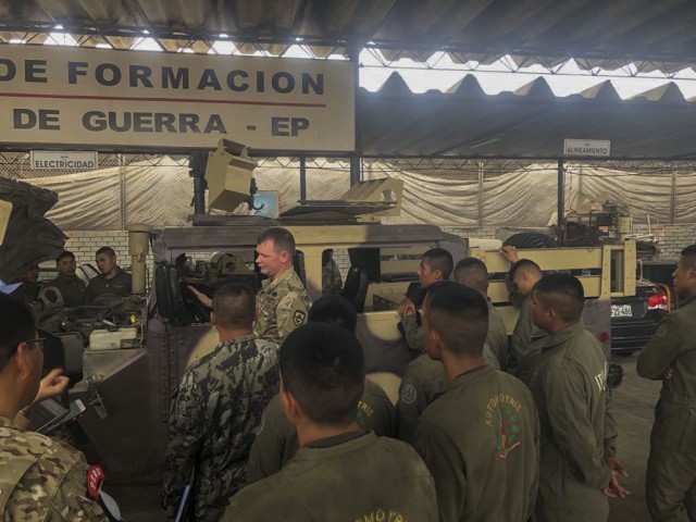 West Virginia mechanics enhance maintenance capabilities for Peruvian army