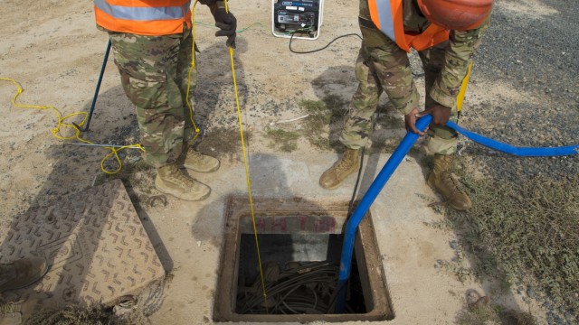 Soldiers repair flood damage across Kuwait