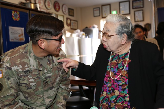 Hospital volunteer 'Mama Yukie' reflects on 73 years of continued service with Army in Japan