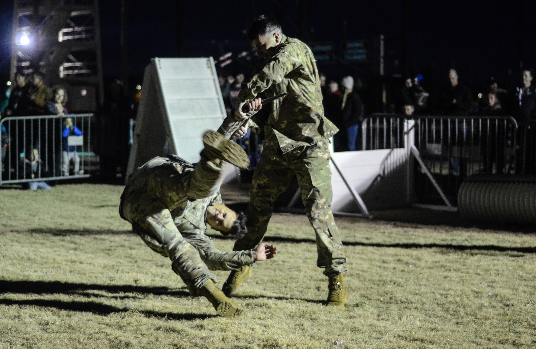 Fort Benning illuminates 250-foot holiday tower on Eubanks Field