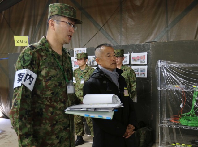 Japan Ground Self Defense Force official visits Yama Sakura 75