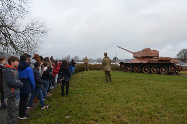SHAPE middle school students visits Bastogne