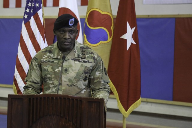 19th ESC welcomes new Command Sergeant Major