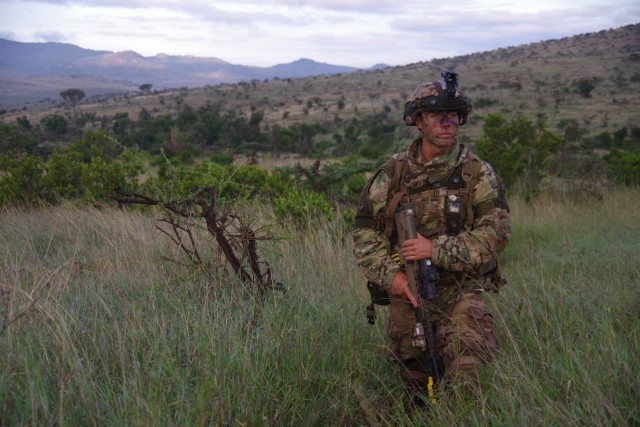 Fury, 2PARA Paratroopers Dig In, Patrol in Fight against Simulated Enemy in Kenya