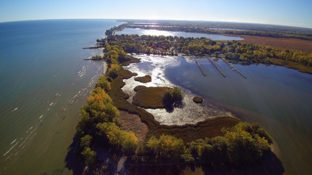 Aerial view of Braddock Bay