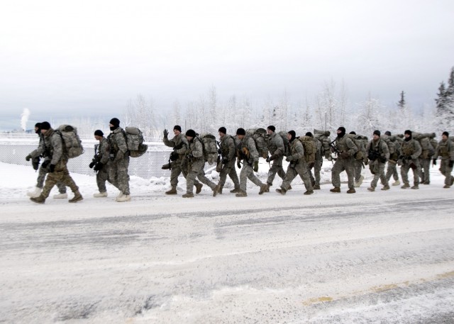 Ruck marching in single digit temperatures