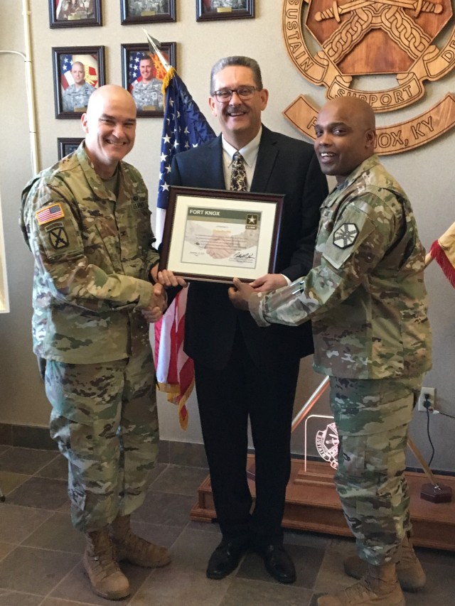 Three outgoing mayors honored for support to Fort Knox community