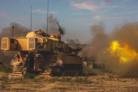 3rd Battalion, 16th Field Artillery Regiment rolled into Cold Springs Direct Fire Range, Aug. 16, 2018, to wrap up artillery gunnery tables.