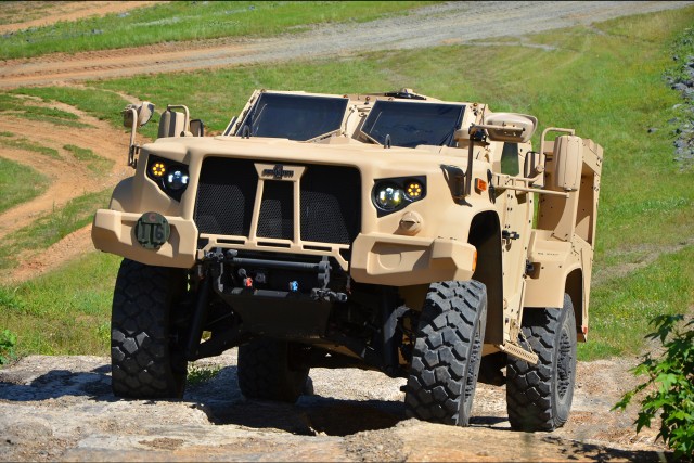 First Joint Light Tactical Vehicles rolling to the field 