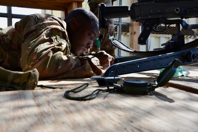 East Africa Response Force train for Expert Infantryman Badge while deployed