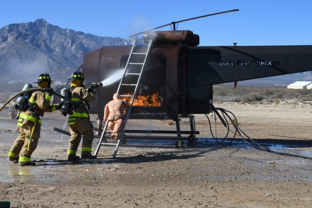 Army National Guard firefighters conduct validation exercises