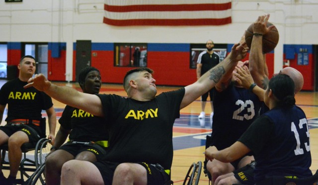 CRDAMC Troop Command, WTU wheeling for hoops