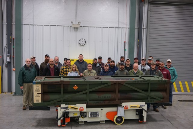 The Letterkenny Munitions Center team recently produced the 500th LCRRPR pod at LEMC. 