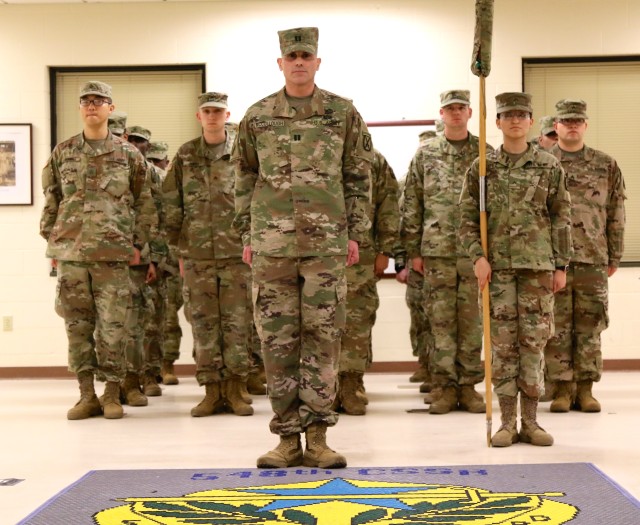 620th Movement Control Team cases its colors in preparation for CENTCOM deployment