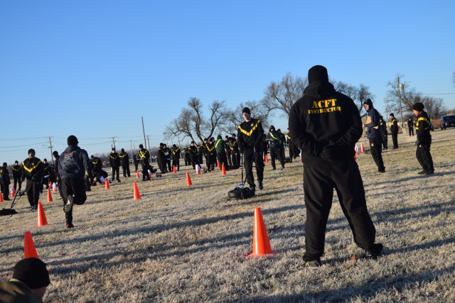 Army Combat Fitness Test trials take place at Fort Riley, Kansas