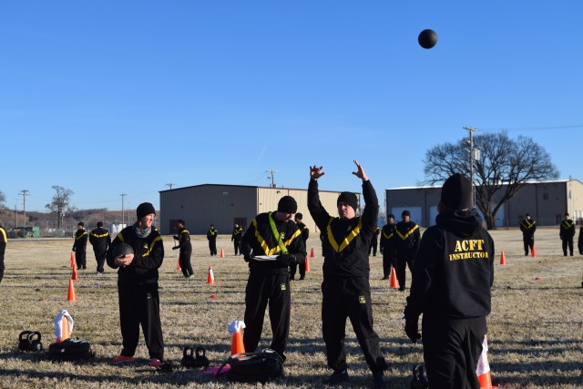 Army Combat Fitness Test trials take place at Fort Riley, Kansas