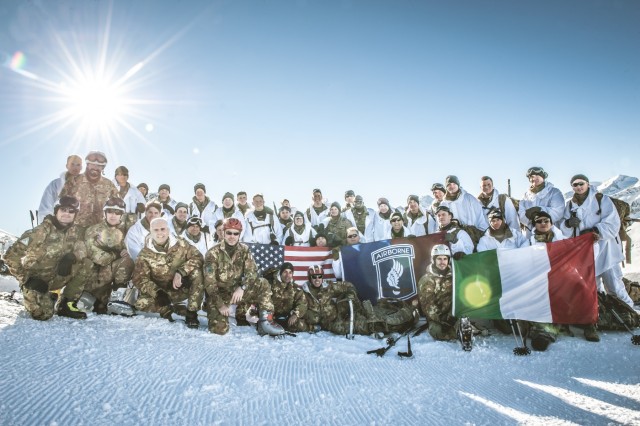 Paratroopers prove prowess in Alpine passage