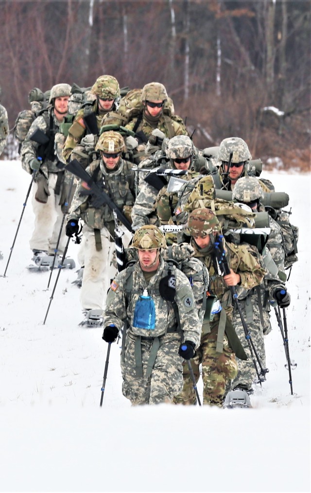 CWOC students complete cold-weather ruck march during training at Fort McCoy