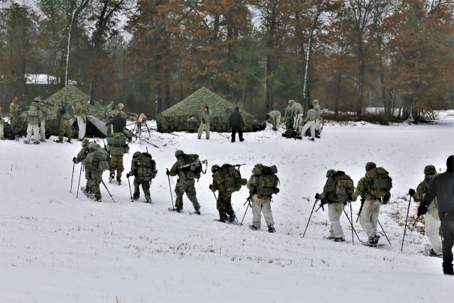 CWOC students complete cold-weather ruck march during training at Fort McCoy