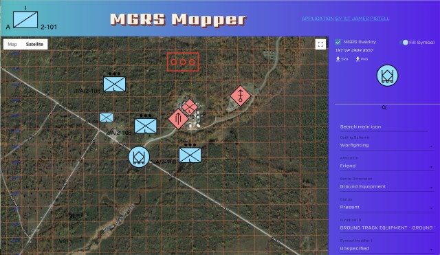 N.Y. Army National Guard lieutenant creates free map graphics application