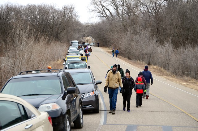 Walkers brave chilly temps