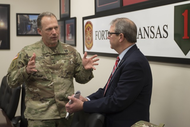 KU chancellor: Strength, depth, competency of Fort Riley, its Soldiers 'truly remarkable'